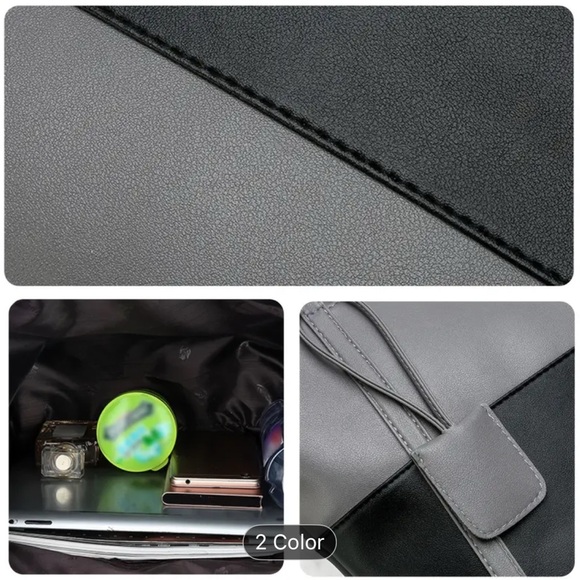 Unbranded Elegant Gray and Black Tote Bag - NIP - Picture 5 of 14